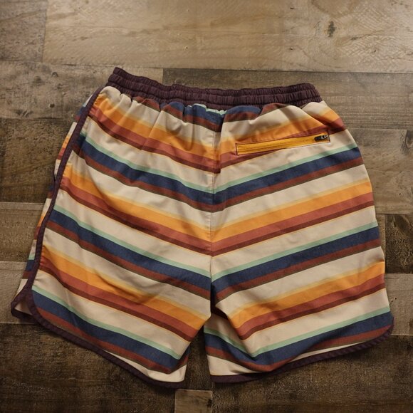 L.L.Bean All-Adventure Swim Shorts Men’s Medium Multicolor Stripe 7” Inseam - Picture 10 of 10